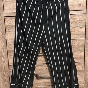 Billabong Men's Black and White Striped Dress Pants